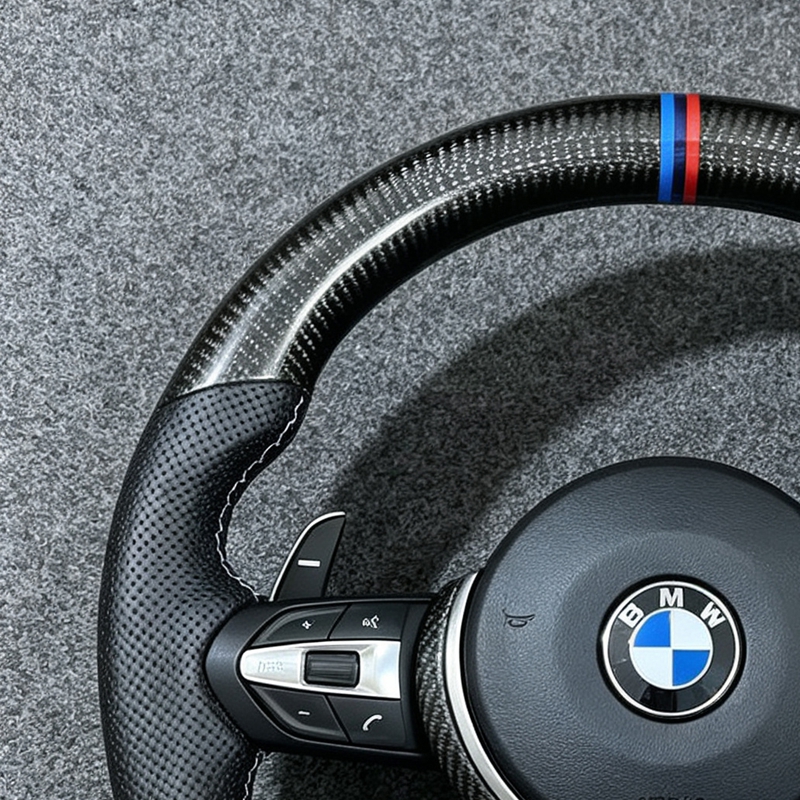 Leather M Sport Steering Wheel for BMW F10 F20 F22 F30 F31 F32 M2 F87 M3 F80 M4 F82 F85 F90 X5 F15 E70 E90 Car Accessories