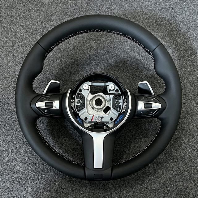 Car M Leather Sport Steering Wheel BMW M3 M4 M5 F06 F10 F11 F15 F20 F21 F22 F30 F31 F32 F34 F48 F39 F80 F82 F87 E60 E90 E71