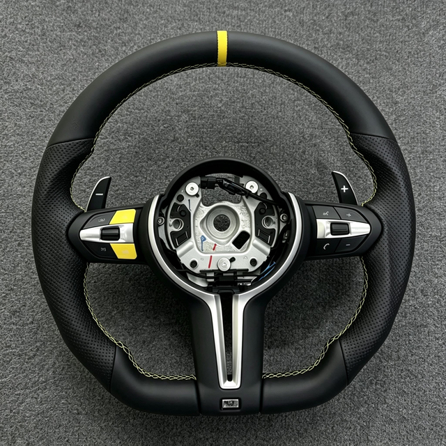 Leather M Sports Steering Wheel BMW F05 F06 F07 F10 F12 F15 F20 F22 F25 F30 F32 F35 F36 F33 F48 F80 M3 M5 M4 Car Accessories