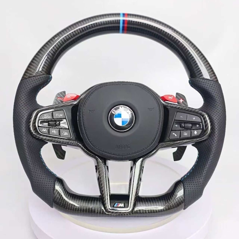 For BMW G30 G20 G01G05 G06 G07 F90 F40 F44 F95 F96 G11 G12 F10 F20 F30 F15 F18 G38 Customized Sports Leather Steering Wheel