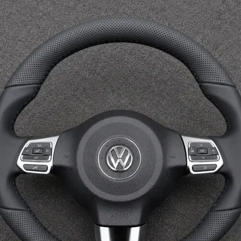 For VW Golf GTI R32 R Mk4 Mk5 Mk6 1997–2012 1J 1K 5K Nappa Alcantara Custom Steering Wheel -JIONX