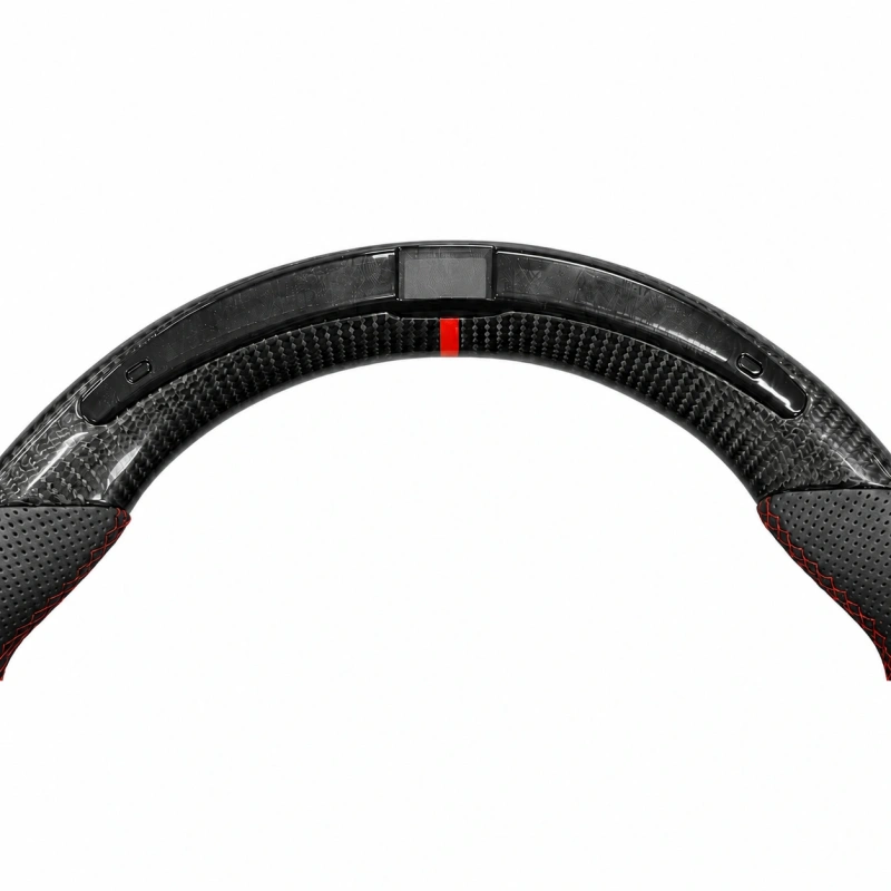 Custom carbon fiber steering wheel (with LED turn signals) for Porsche models such as the 911 Panamera Cayenne and Macan