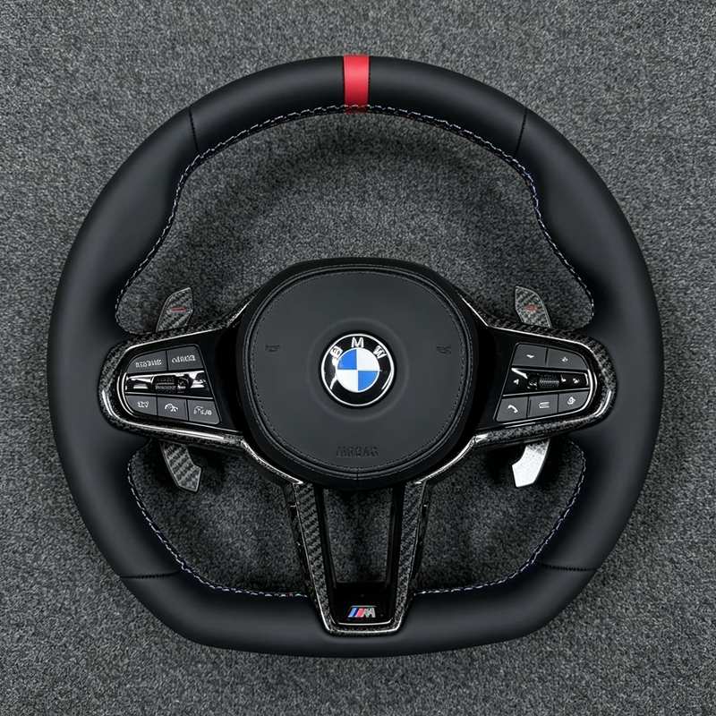 Sports steering wheel CS Nappa leather suitable for BMW 3 4 5 series G20 G21 G80 G81 G22 G23 G26 G30 G32 G87 G80 automotives