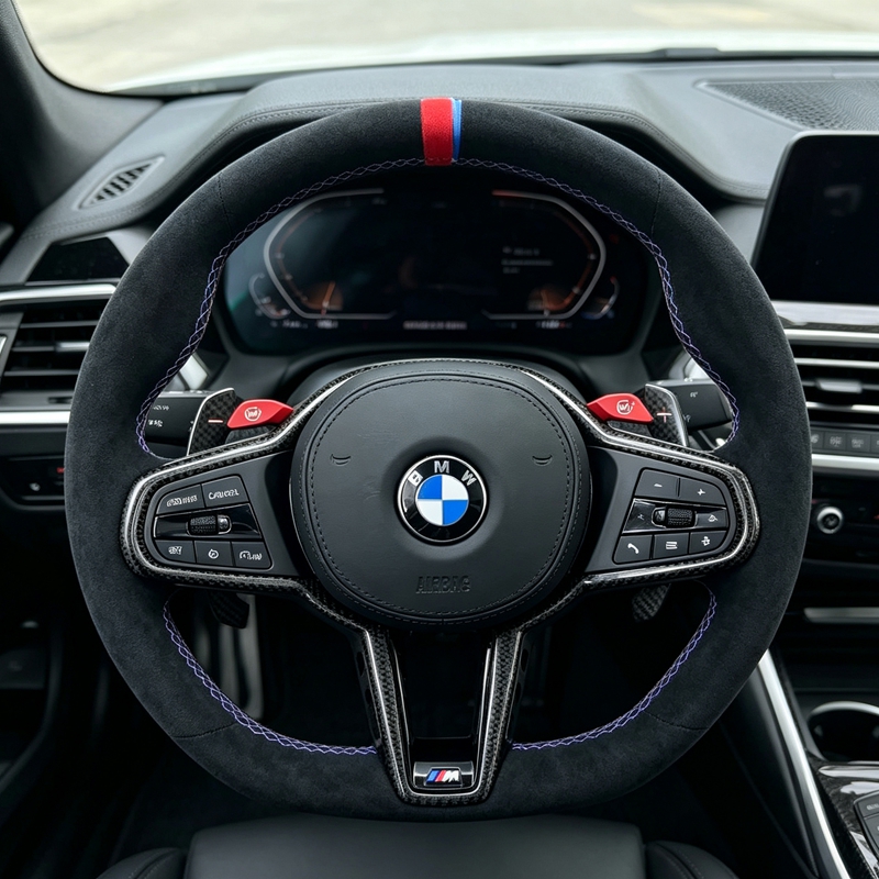 Carbon Fiber Steering Wheels For BMW CS M4 G01 G02 G05 G31 G32 G82 G42 G14 G20 G21 G80 G81 G22 G23 G26 G30 G15 G32 G87 G80 X1 X3