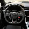 Installed led carbon fiber steering wheel cabin modification with drive select knob for audi Jionx