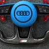 Matching blue leather airbag cover for JIONX sport steering wheel Audi A7 S7 RS7 