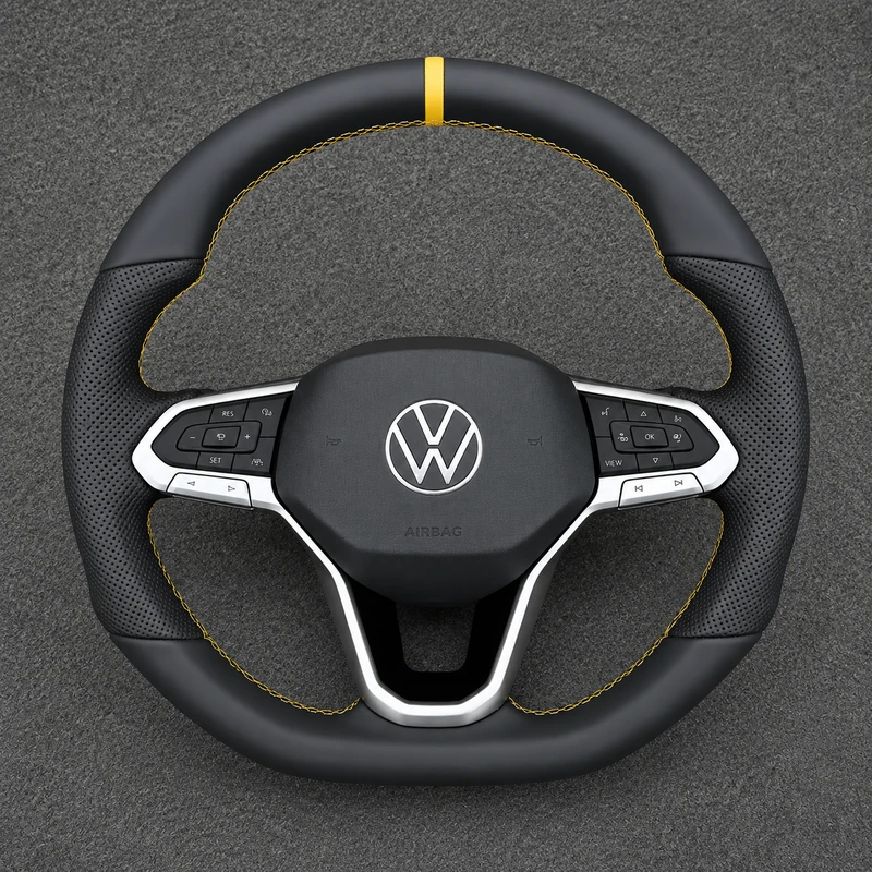 For Volkswagen Golf MK8 GTI Golf R 2019-2026 Custom Nappa Leather Performance Steering Wheel | JIONX