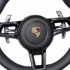 Custom Black Genuine Leather Steering Wheel Designed for Porsche Panamera 911 And 918