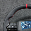 Toyota GR Style Steering Wheel with Control Buttons Carbon Fiber for Alphard 80 Hilux Land Cruiser