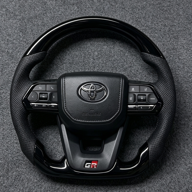 High Quality Peach Wood Steering Wheel Toyota Prado Camry Corolla Alphard Highlander RAV4 Sienna Crown Alts Hilux Noah Lexus
