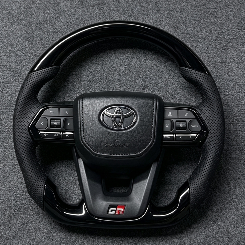 High Quality Peach Wood Steering Wheel Toyota Prado Camry Corolla Alphard Highlander RAV4 Sienna Crown Alts Hilux Noah Lexus