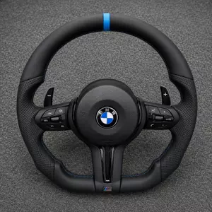 Custom Nappa leather sport steering wheel for BMW X3 E83 2003-2010 with premium grip design