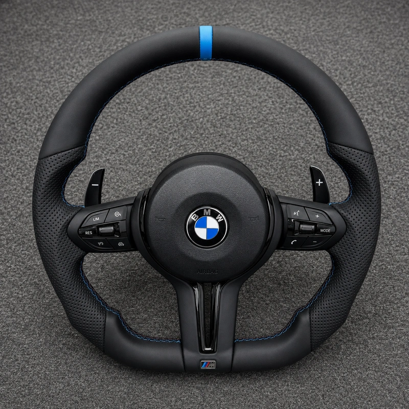 For BMW X3 E83 2003-2010 Custom Nappa Leather Sport Steering Wheel | JIONX
