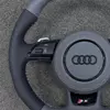 Anti-slip perforated nappa grip for Audi performance steering wheel JIONX