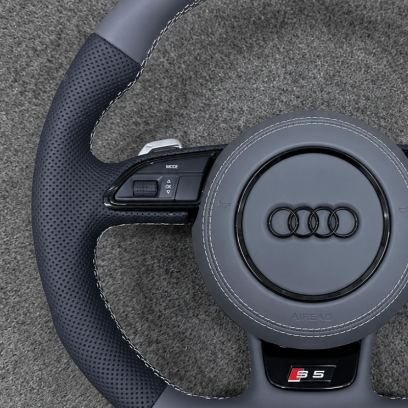 Anti-slip perforated nappa grip for Audi performance steering wheel JIONX