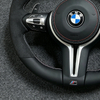 BMW 1 2 3 4 Series F30 F32 F33 F20 F21 M2 M3 M4 Dry Carbon Fiber Steering Wheel Leather Flat bottom Racing Steering Wheel