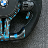 Interior M Series Leather Steering Wheel For BMW M3 M5 F20 F22 F23 F30 F33 F34 X1 F48 X5 F15 X3 F80 E90 E70 E84 With Paddles