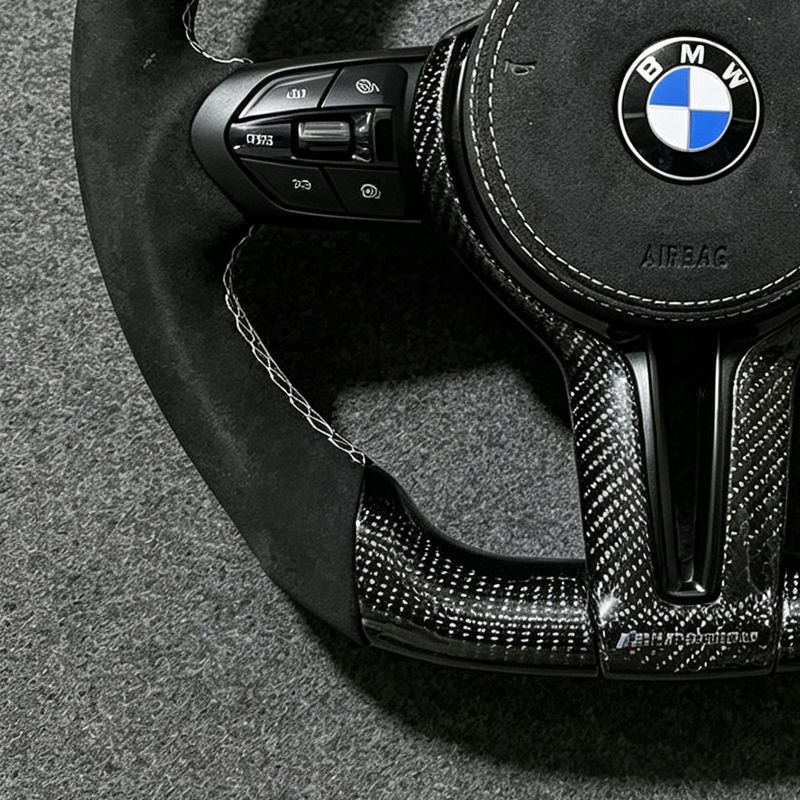 Forged Carbon Car Steering Wheel for BMW F01 F06 F10 F11 F12 F30 F32 F33 F34 F36 F20 F22 F80 F82 E90 E91 E92 E60 M3 M4 M5 M6
