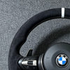  The steering wheel for BMW F30 F25 F22 F36 F33 F32 F80 F82 F11 F18 models is made of genuine leather material