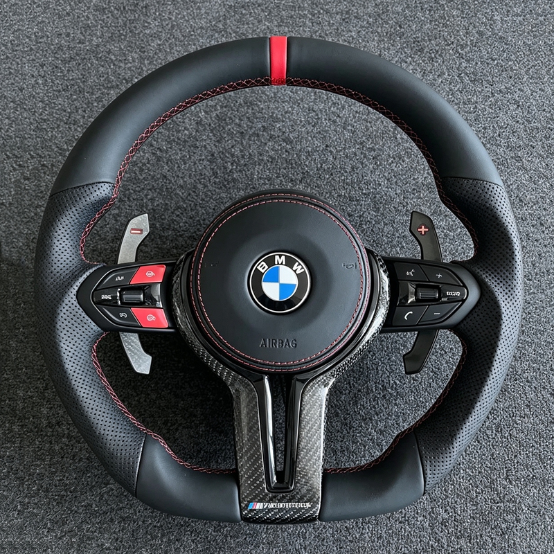 Carbon Fiber Leather Steering Wheel for BMW E90 E84 X1 X5 X6 E70 E71 M3 M5 F10 F20 F22 F23 F30 F33 325i 550i E71 E90 F80 F82