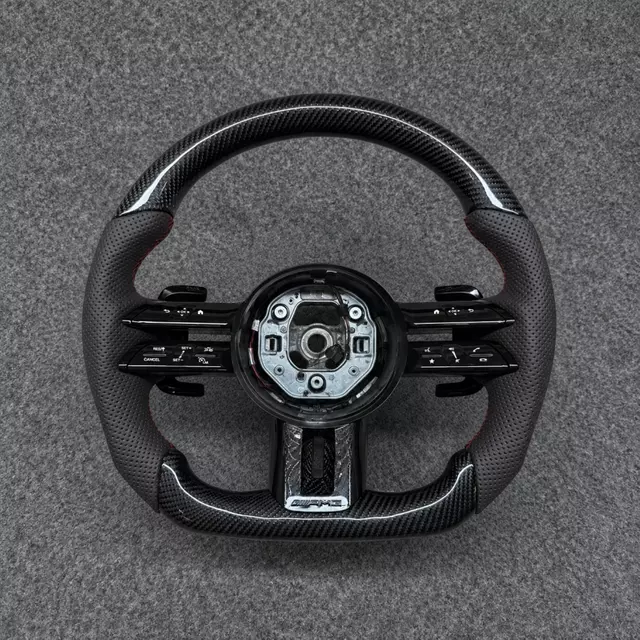 Custom Carbon Fiber Steering Wheel for Mercedes AMG W205 W212 W222 W253