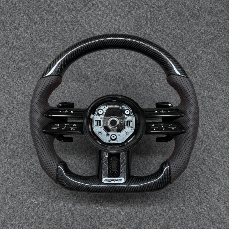 Custom Carbon Fiber Steering Wheel for Mercedes AMG W205 W212 W222 W253