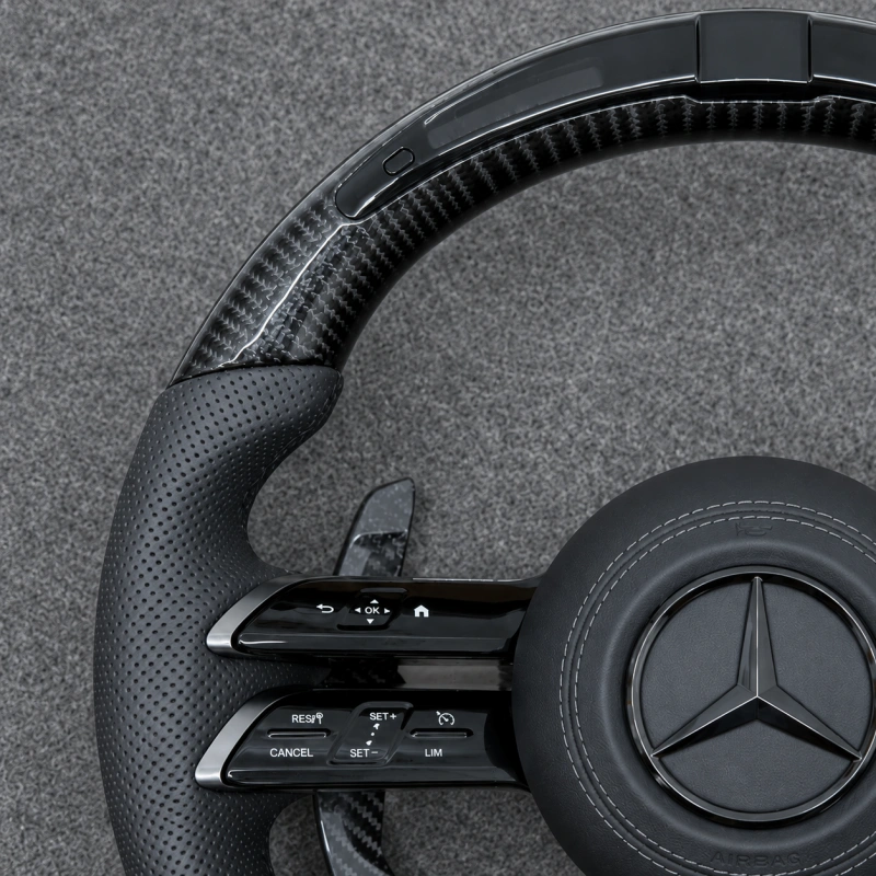 Luxury Mercedes AMG Carbon Fiber Steering Wheel for W166 W205 W253 W463 W464
