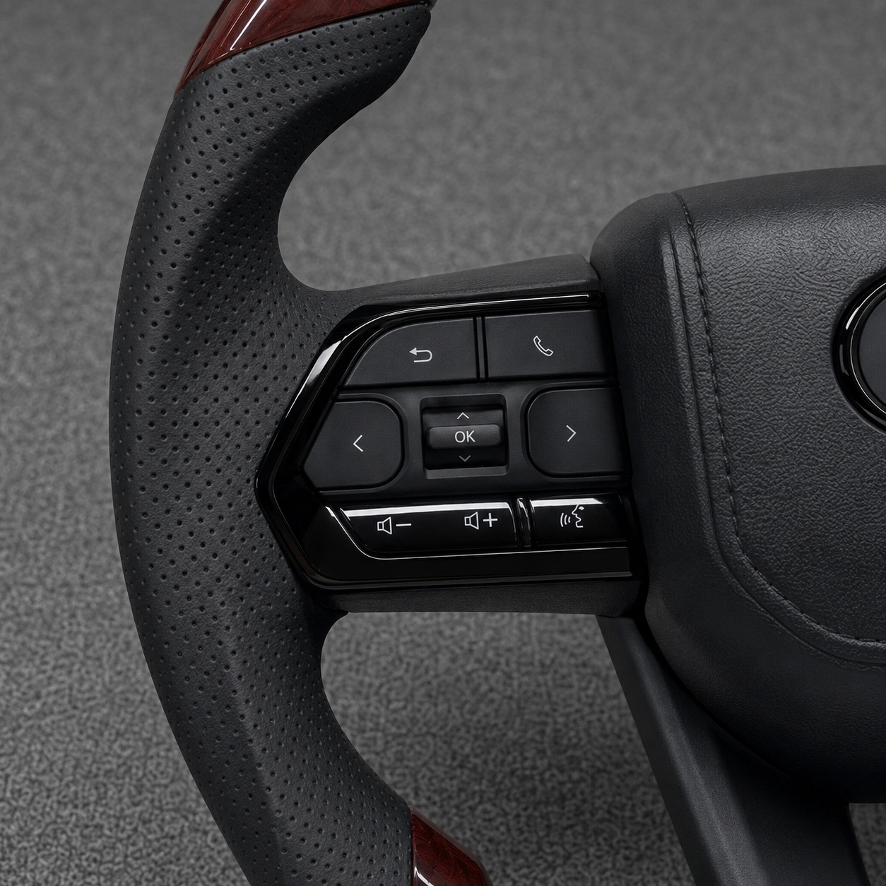 Walnut And Leather Three-spoke Steering Wheel Suitable for The Full Lexus Model Range