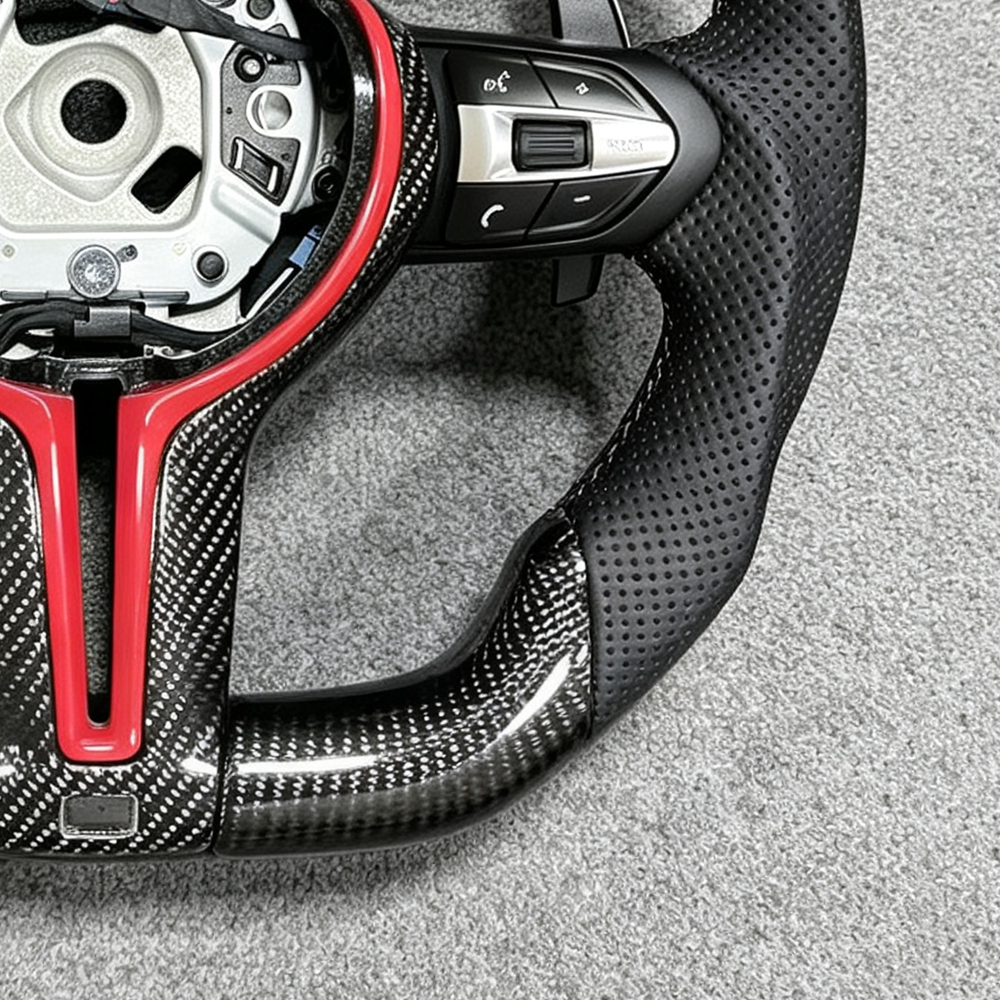 Flat Bottom M Sport Steering Wheel BMW F01 F06 F10 F11 F12 F20 F21 F22 F25 F26 F30 F31 F32 F33 F34 F36 M3 F80 M4 F82 M5 F90