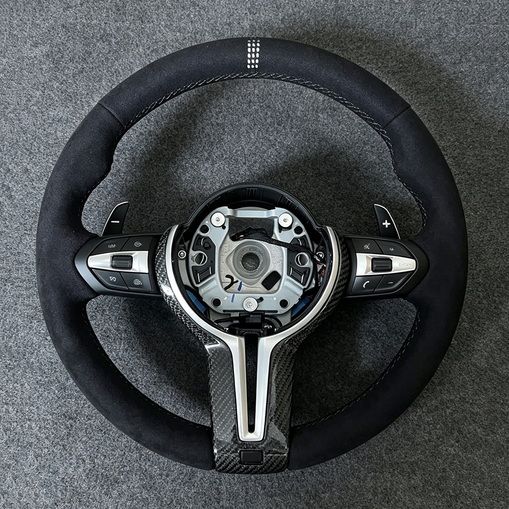 For BMW 3 Series 5 Series Car Alcantara Steering Wheel for M3 M4 M5 M6 F30 F10 F15 F36 F01 F20 F22 F25 F31 F32 E90 E71 X3 X5
