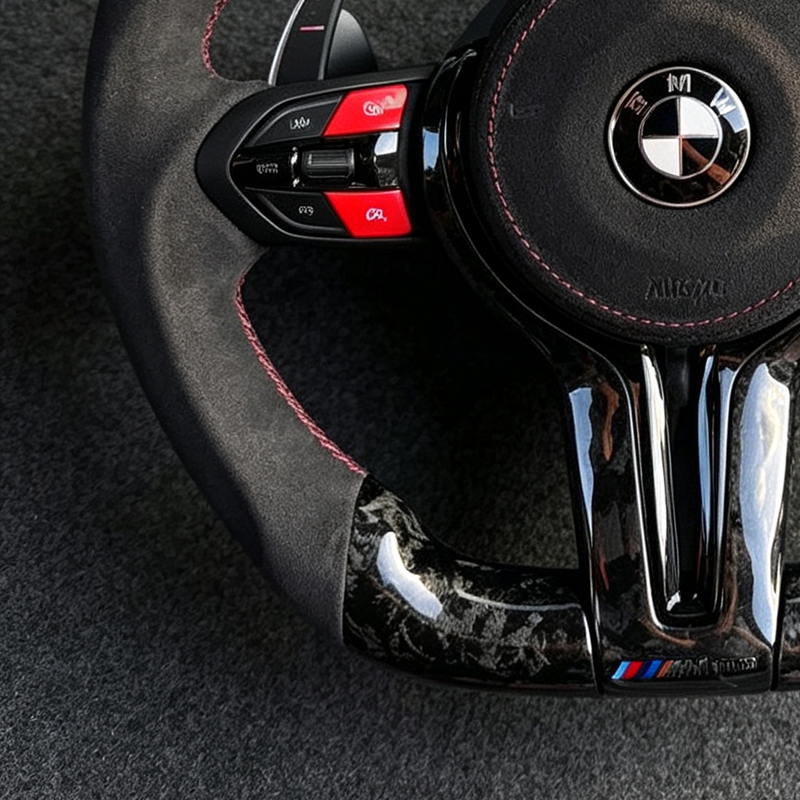 Full Alcantara LED M Sport Steering Wheel for BMW F06 F10 F11 F20 F21 F30 F31 F34 M3 F80 M4 F82 M2 F87 X5 E70 E71 E90 E92
