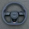 Semi Perforated Leather S Line Steering Wheel Replacement For Audi A3 A4 A5 RS3 Q5 B8 B9 JIONX