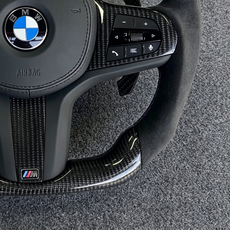 Carbon Fiber Steering Wheel for Bmw F40 F44 G20 G22 G23 G26 G29 G42 M240i M340i G30 G32 G01 G02 G05 G06 G07 G14 G15 G16 G11