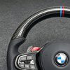 For BMW E90 E92 E8X G20 G28 G30 G38 G45 G60 G70 X3 X4 X5 X6 Mini F56 LCI Modified Forged Carbon Fiber LED Leather Steering Wheel