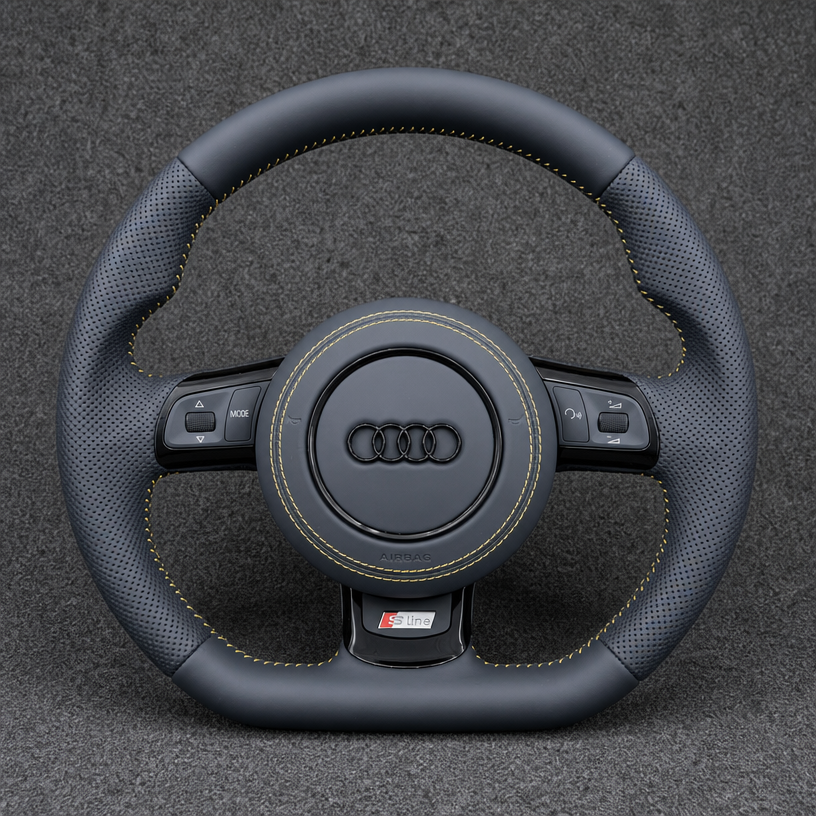 For Audi TT 8N 8J 8S TTS TT RS 1998-2023 Custom Real Carbon Fiber OEM-Style Steering Wheel | JIONX