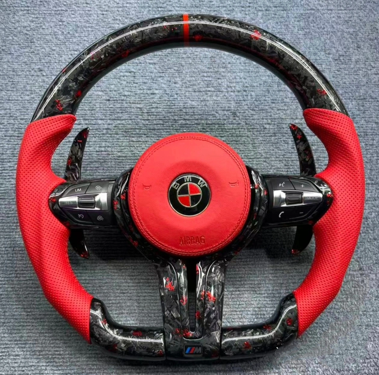 BMW F30 F32 F80 F82 M3 M4 2012–2020 Custom Forged Carbon Fiber Steering Wheel | JIONX