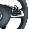 Custom carbon fiber and Nappa leather three-spoke steering wheel for Mercedes-AMG
