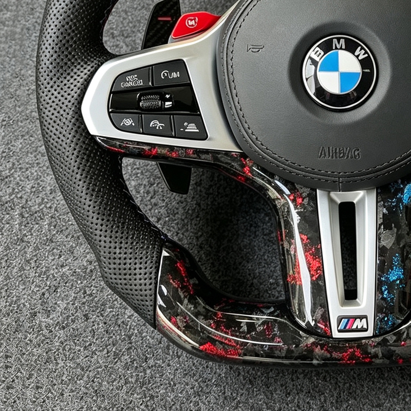 CS Carbon Fiber Steering Wheel for BMW G20 330i M550i X3 G01 540i G30 G38 X5 G05 G80 M3 G82 M4 M240i G42 LCI G20 G22 G11 G28