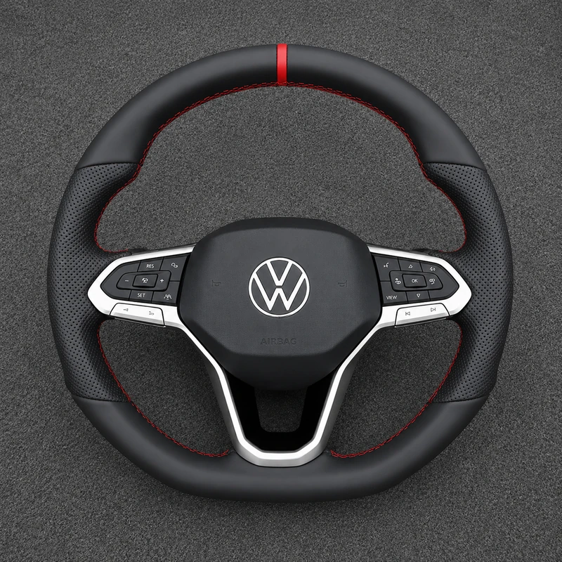For Volkswagen Golf MK8 GTI Golf R 2019-2026 Custom Nappa Leather Performance Steering Wheel | JIONX