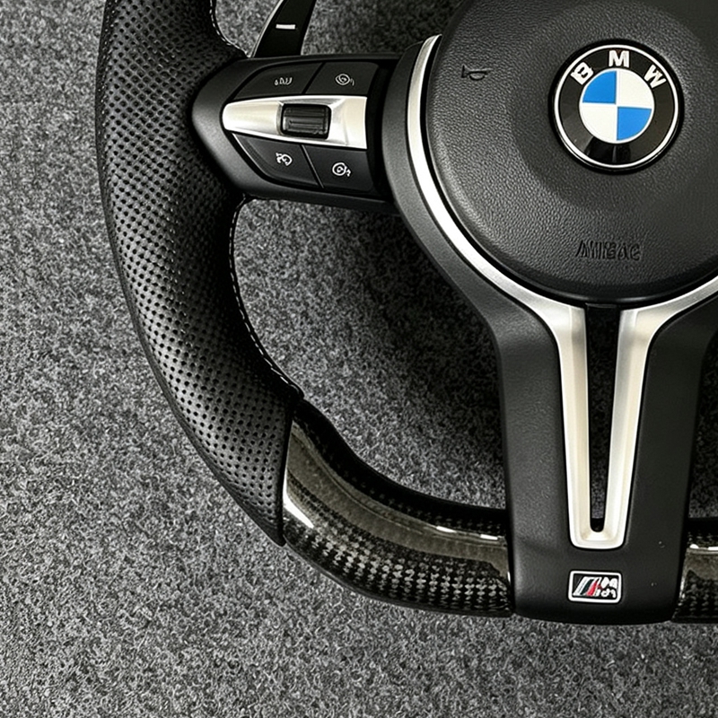 Sports Leather BMW Steering Wheel for F10 F11 F15 F18 F20 F23 F25 F30 F32 F35 F40 F80 E84 E87 E90 E92 E93 Car Accessories
