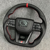 Factory Direct Leather Car Steering Wheel Sport Black Stitching Suitable Toyota Land Cruiser LC300 LC79 LC70 Hilux Fortuner