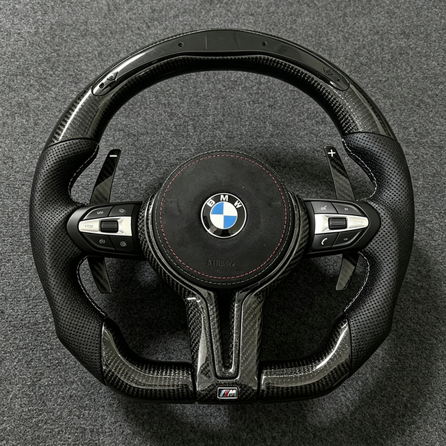 Carbon Fiber LED Steering Wheel for Car Steering Wheel for BMW F10 F11 F12 F15 F16 F30 F31 F36 F20 F21 F22 F23 M3 M6 E90 E71
