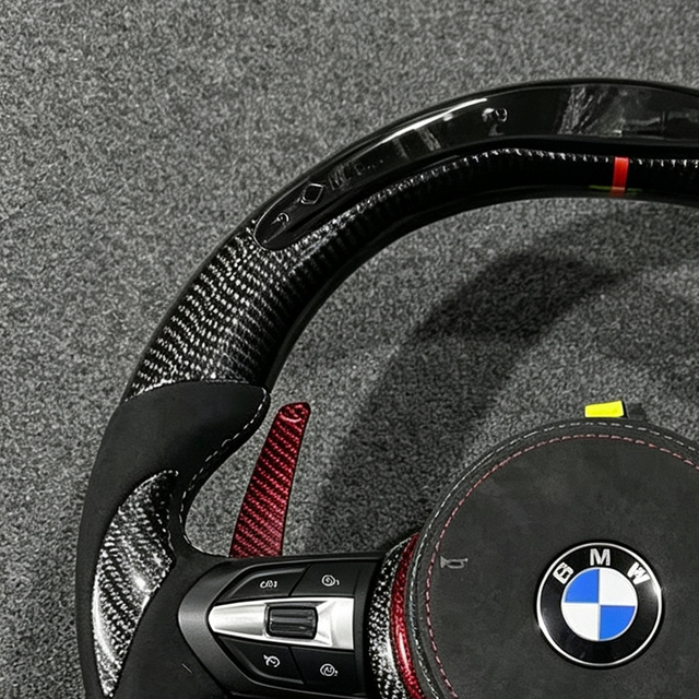 forged carbon fiber steering wheel Alcantara grip suitable for BMW F30 F10 F31 F20 F25 F22 F36 F33 F32
