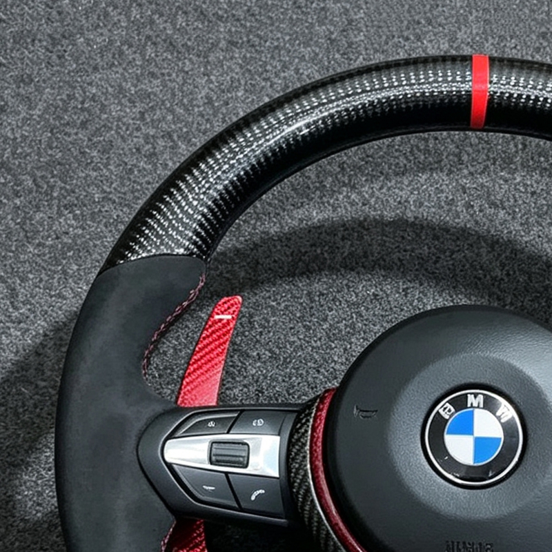 Car Steering Wheel Carbon Fiber Leather 5 Series 6 Series F10 F20 F30 F33 F34 F36 M3 M4 M5 Car Accessories For BMW 3 Series