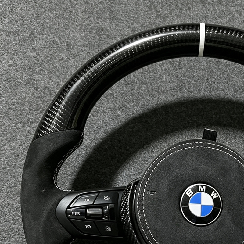 M Sport Steering Wheel for BMW M3 M5 M6 F01 F02 F06 F07 F10 F11 F12 F13 F20 F30 F32 F36 F80 Alcantara Steering Wheel