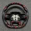 Wheel Parts Red Forged Carbon Fiber Steering Wheel for Ford Raptor F150 2015 2016 2018 2020 2022 F150 High-quality Car Tuning