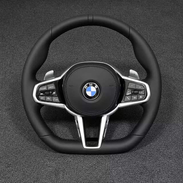 BMW X7 G07 custom leather steering wheel by JIONX