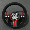 Leather Steering Wheel for BMW F30 F32 F10 F20 F07 F01 E46 E60 E90 M3 M5 LED M Performance Carbon Fiber Steering Wheel