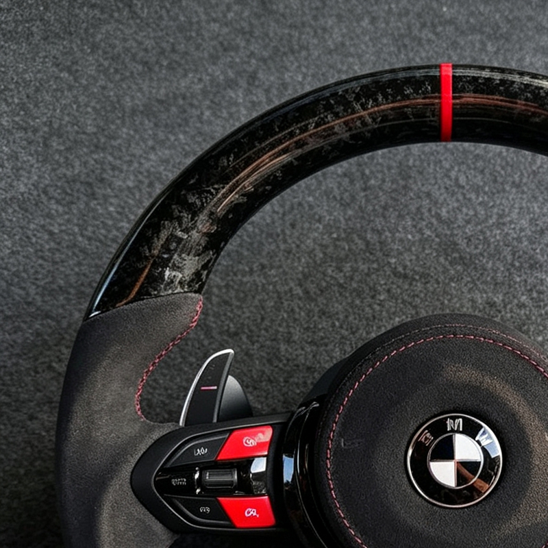 Wholesale F10 F20 F30 F32 F36 F80 F82 M3 M4 M Sport Carbon Fiber Leather Steering Wheel Sport Interior Steering Wheel