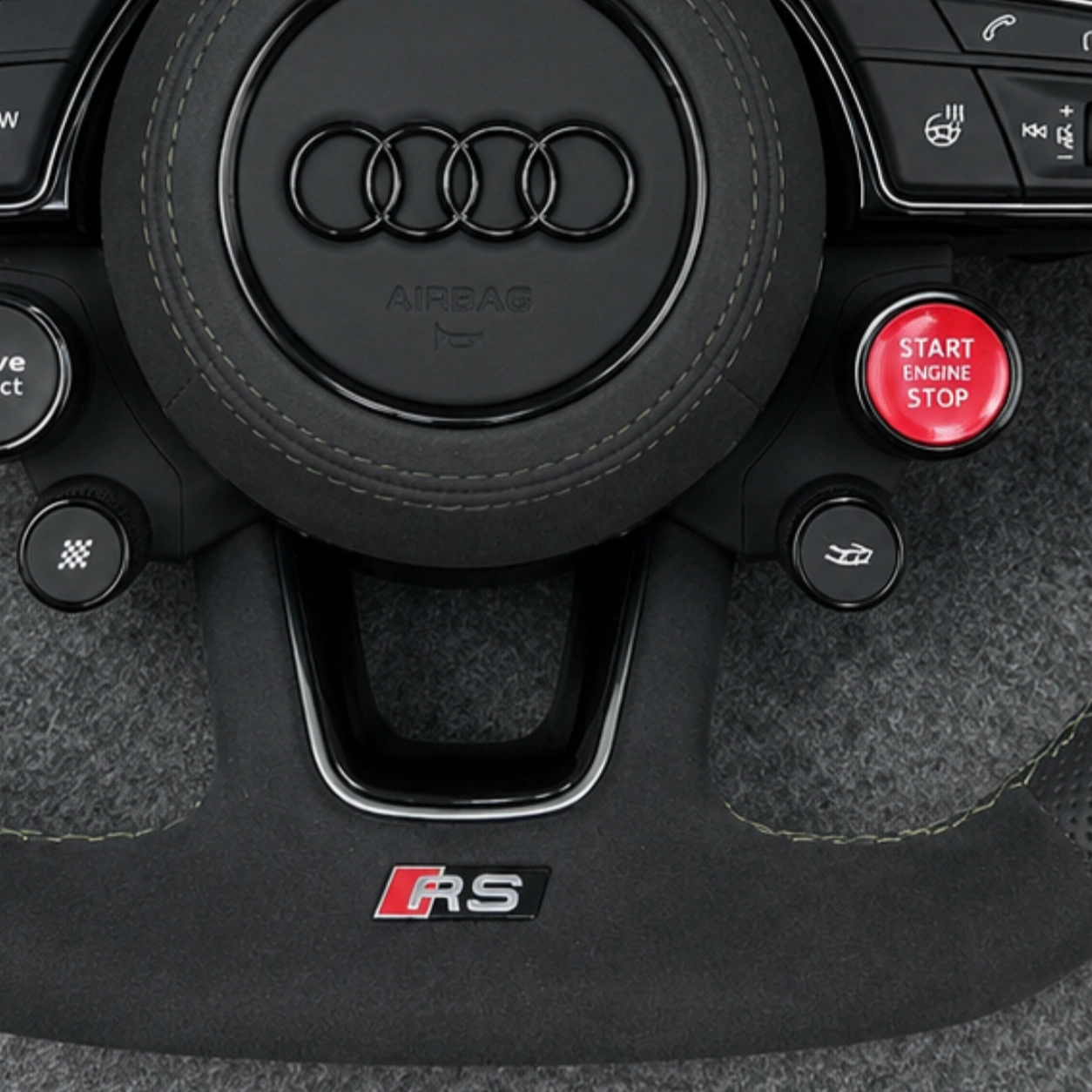 Bottom Sport Badge Trim Detail Custom Audi Steering Wheel A4 A5 S4 S5 JIONX